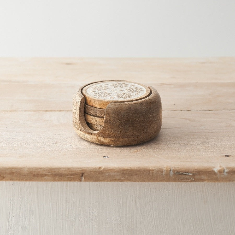 Snowflake Wooden Coasters