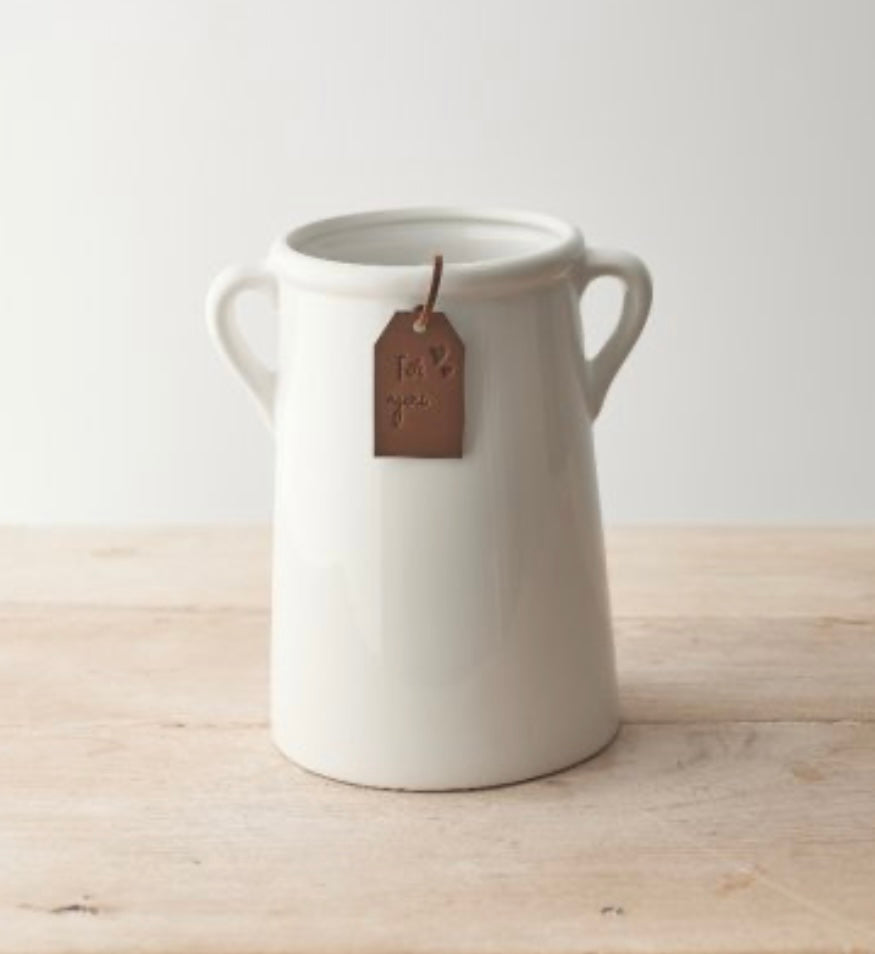 For You White Vase