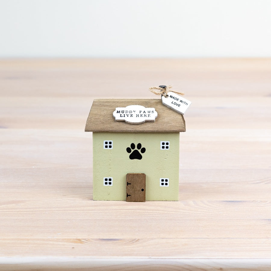 Muddy Paws Wooden House
