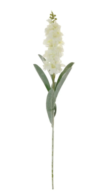 Silk Stock Flower Ivory
