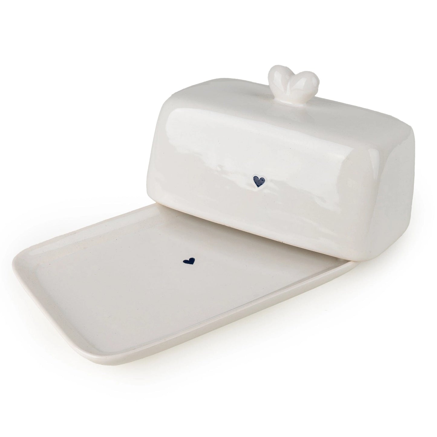 Ceramic Heart Butter Dish