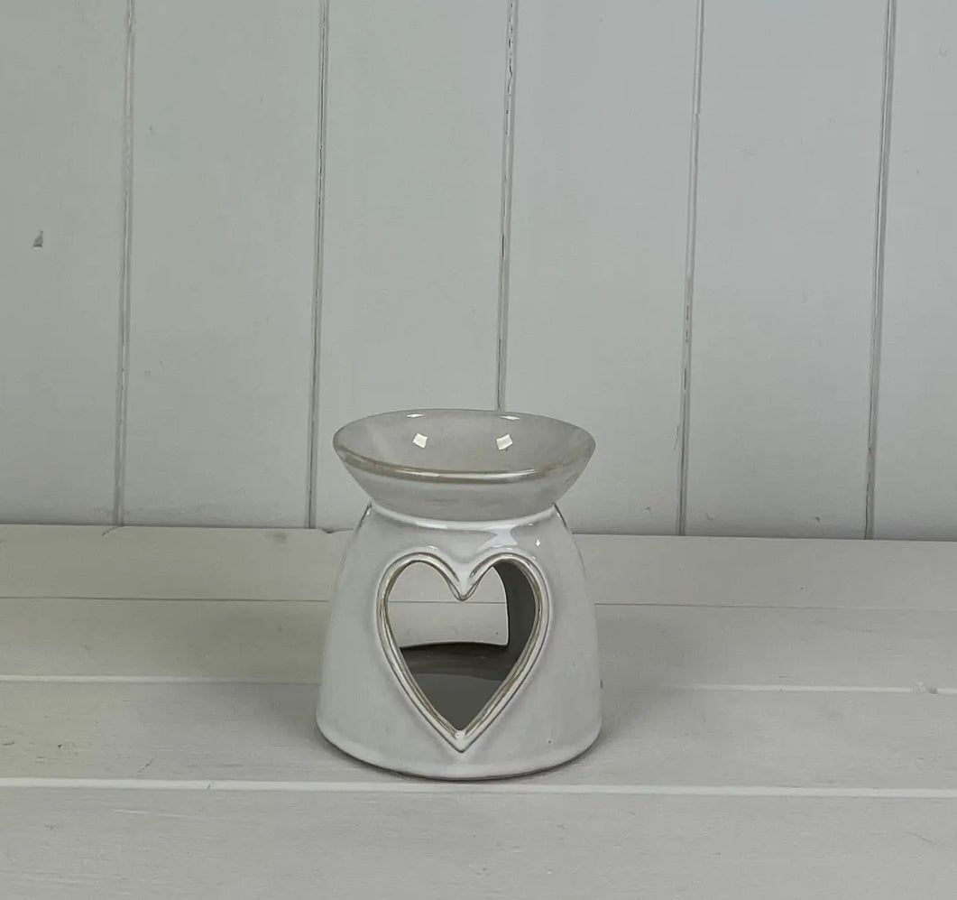 Glazed Ceramic Heart Wax Warmer