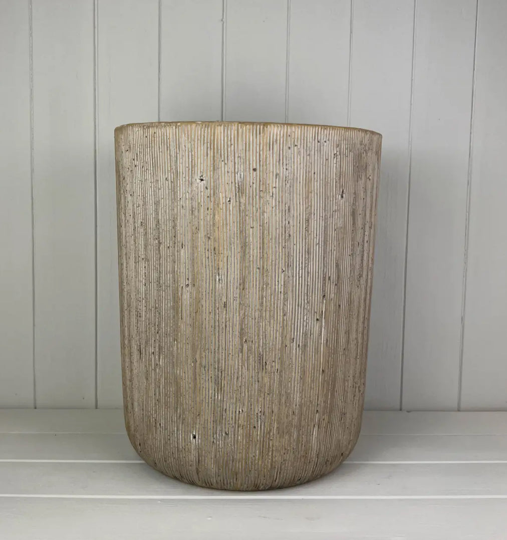 Pebble Stone Cylinder Vase