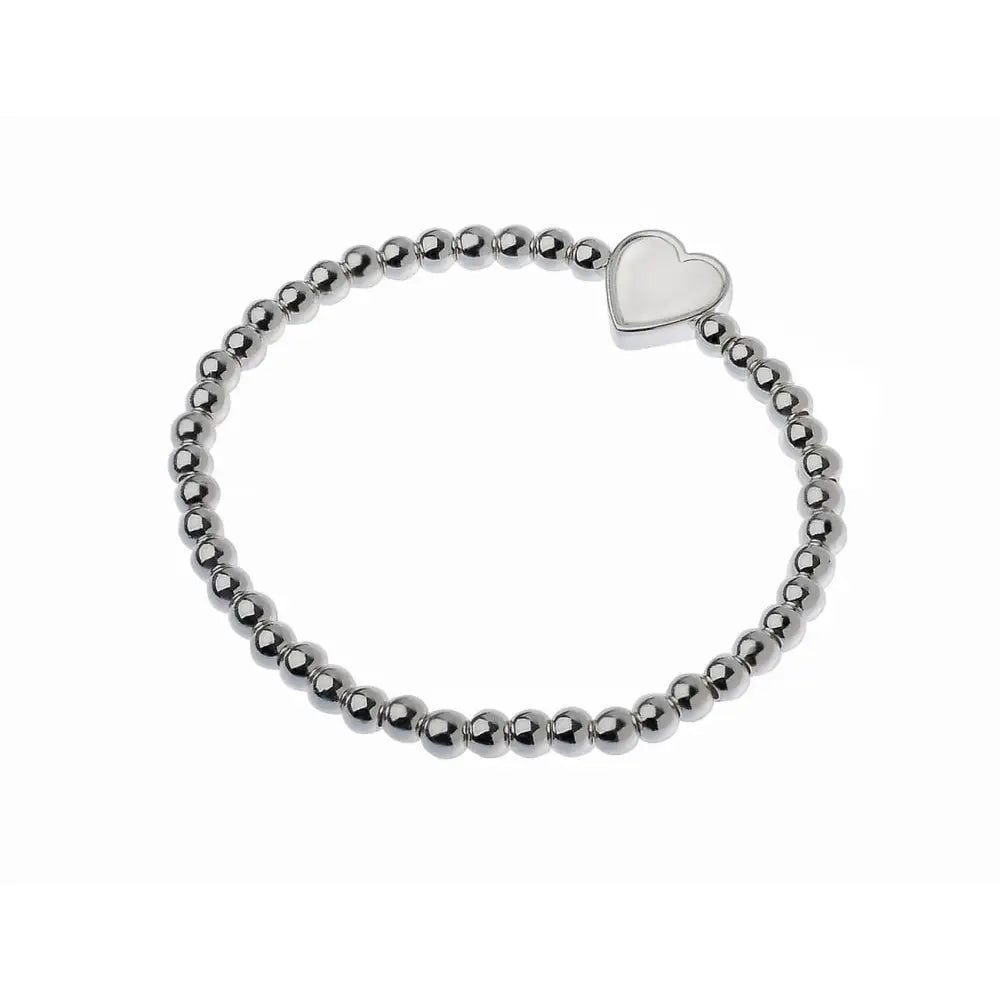 Pearl Heart Stretch Bracelet