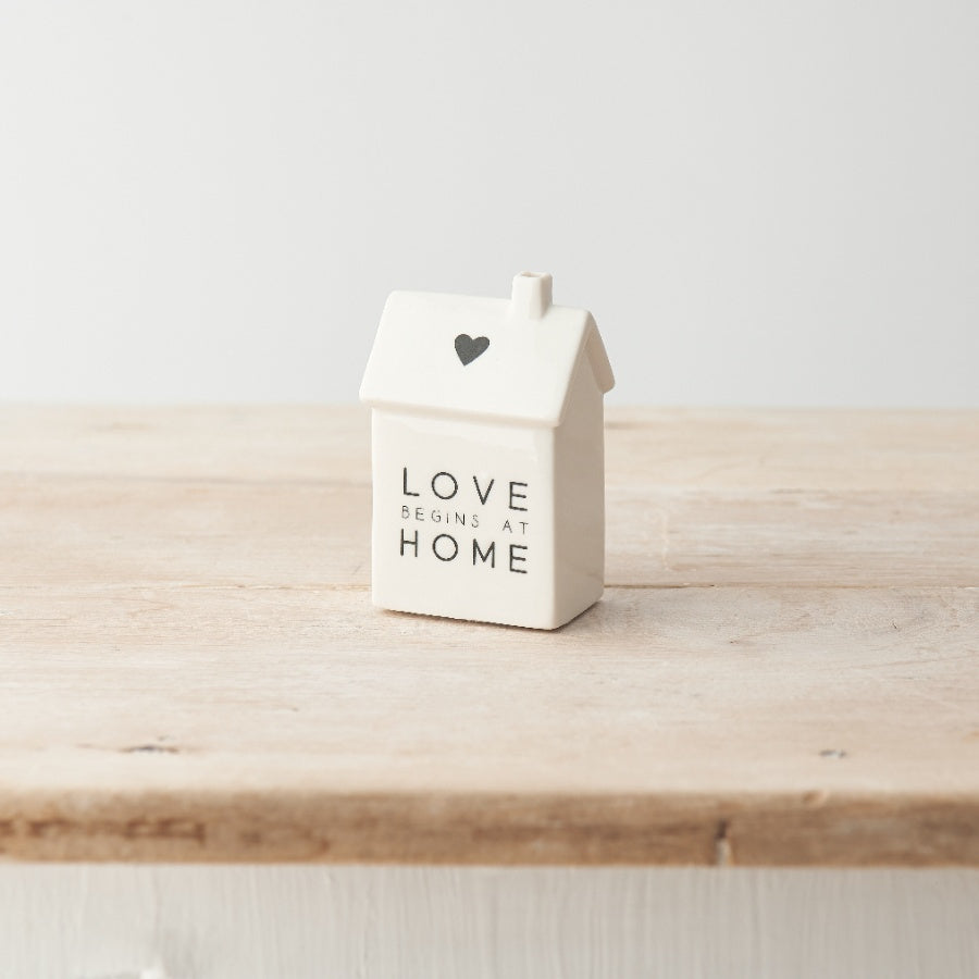 Love Begins At Home Ceramic House