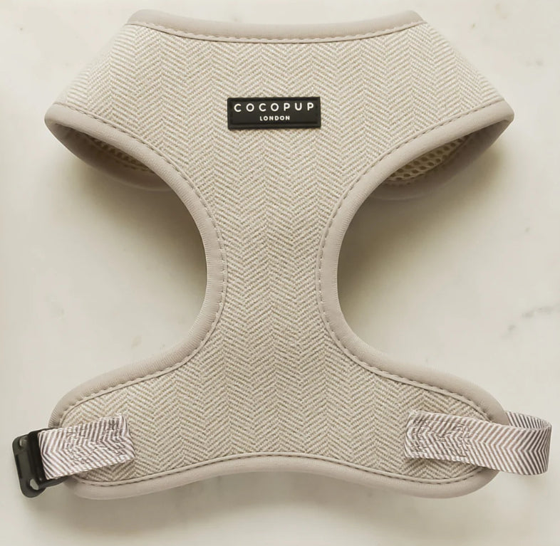 Brown Tweed Dog Harness