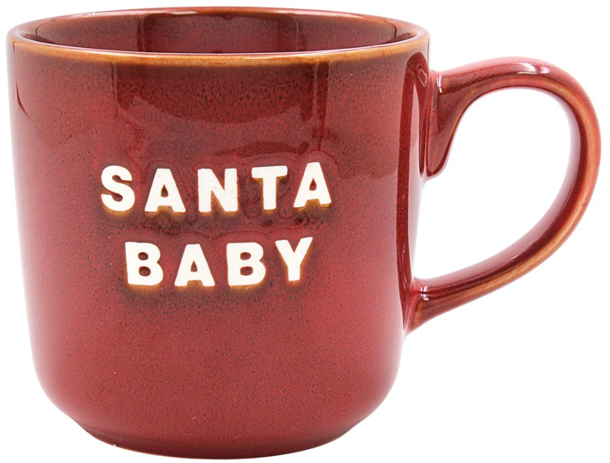 Red Glazed Christmas Mugs (Three Styles)