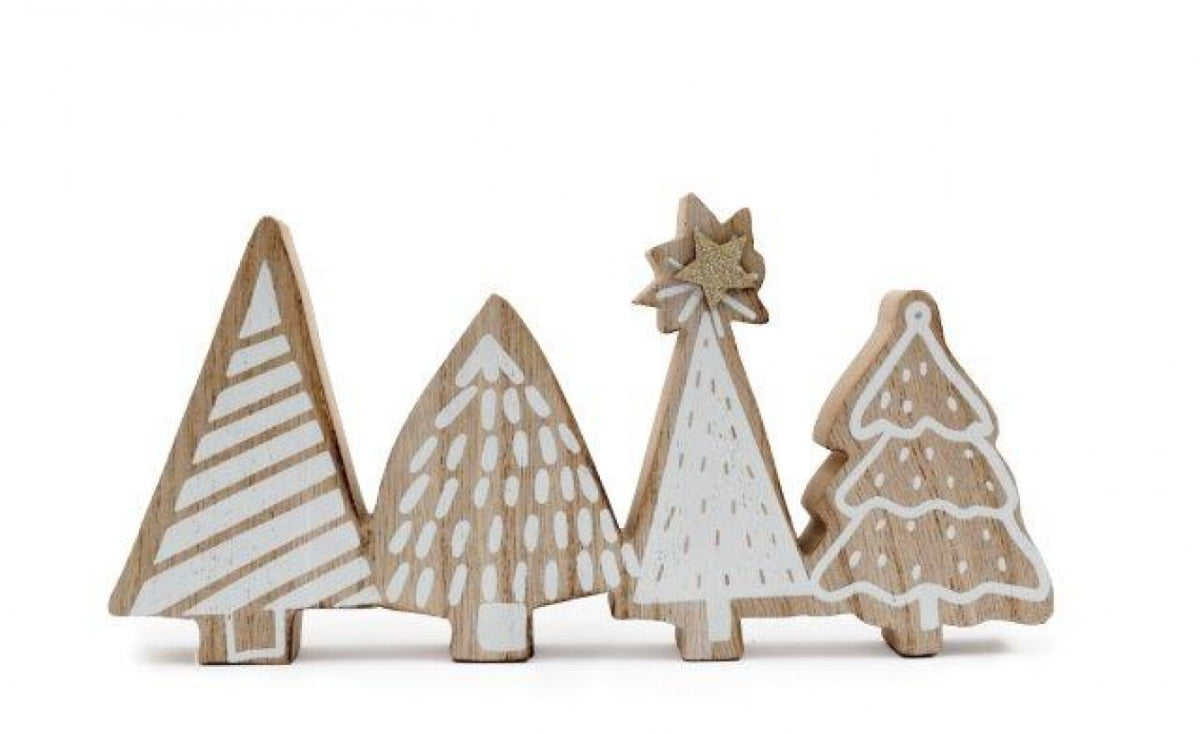 Wooden Festive Tree Decoration