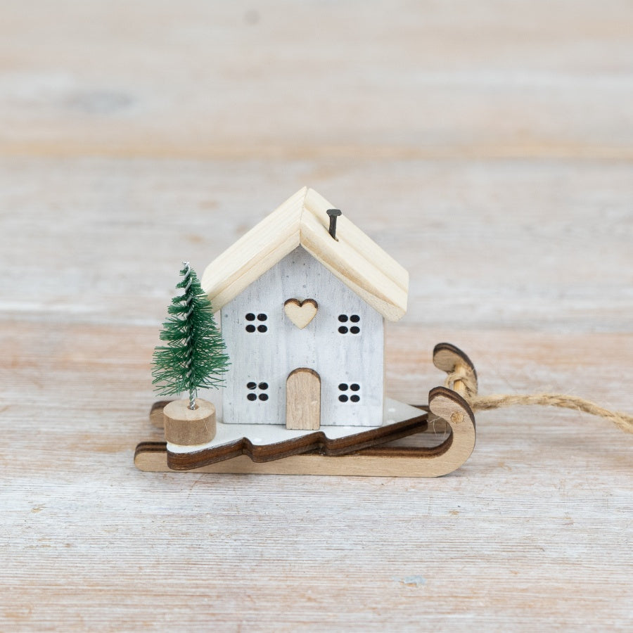 Christmas House On A Sleigh