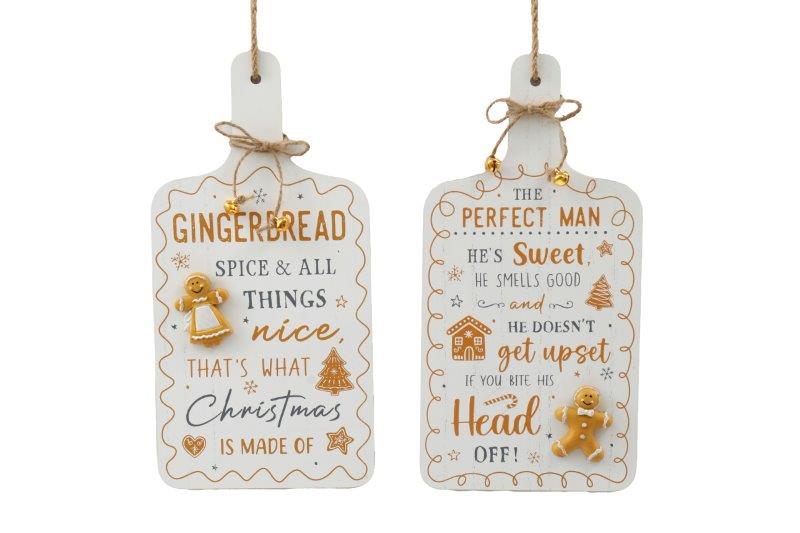 Gingerbread Hanging Chopping Board Plaque