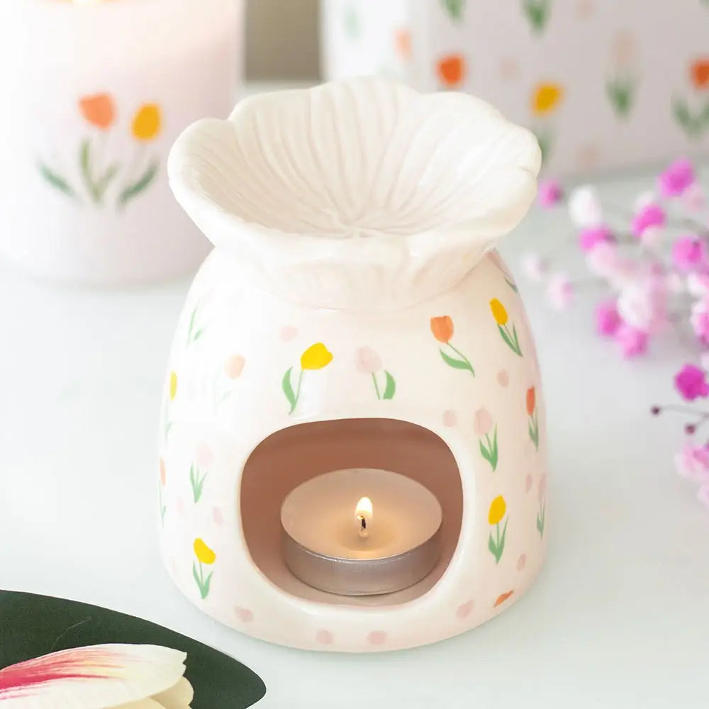 Tulip Print Wax Warmer