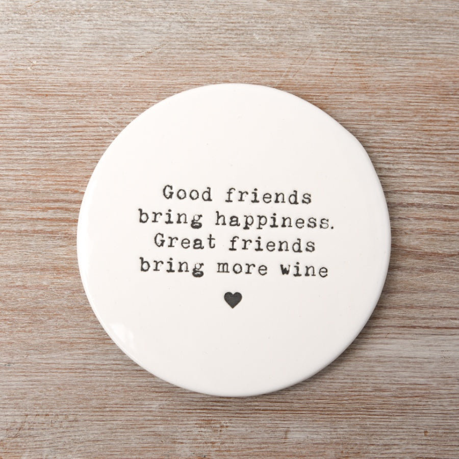 Happiness Porcelain Coaster
