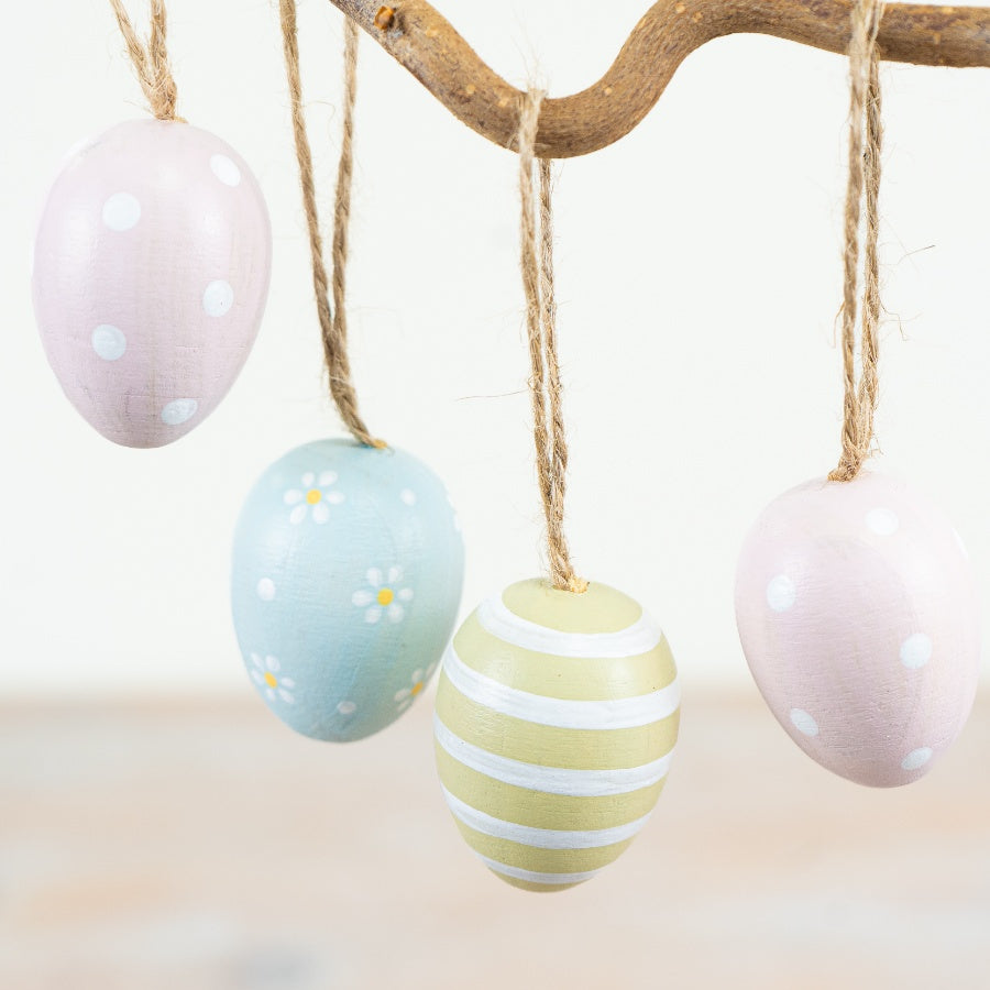 Pastel Wooden Eggs