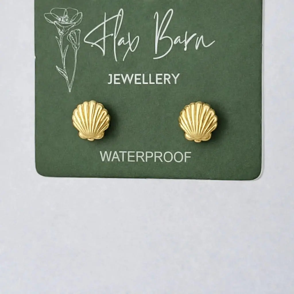 Gold Shell Studs