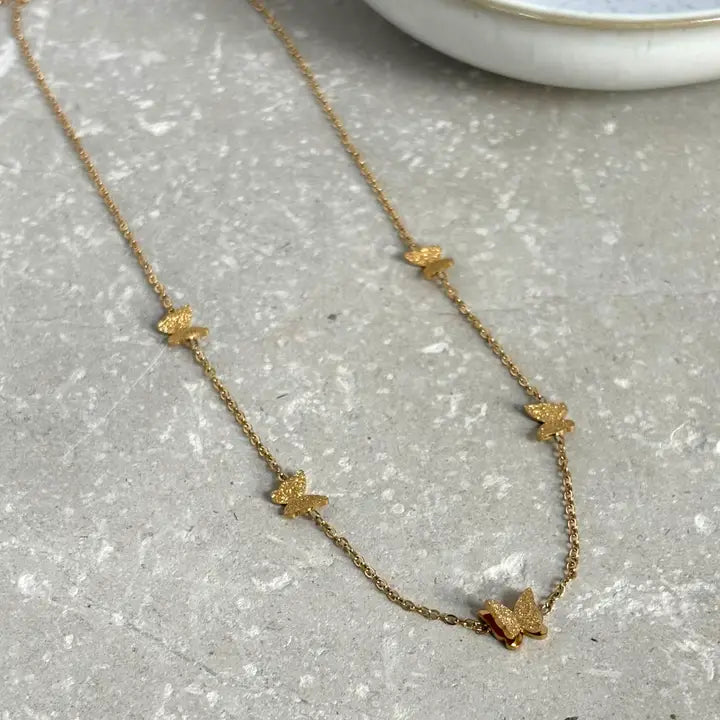 Glimmer Butterfly Necklace