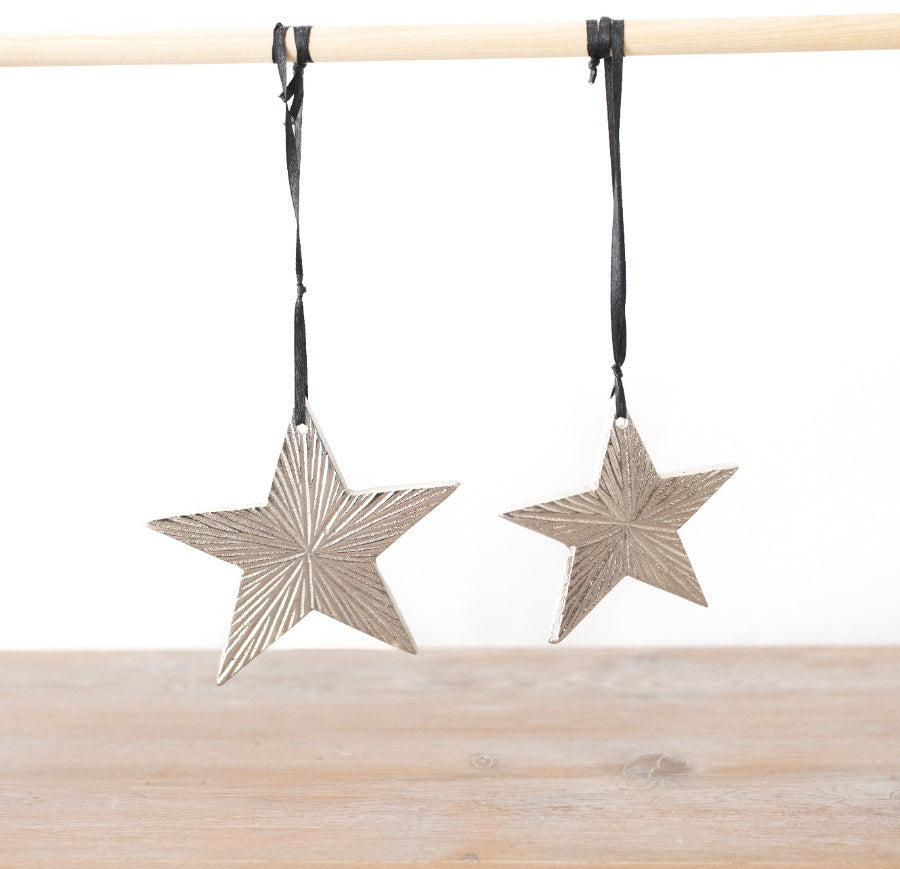 Silver Decorative Hanging Star