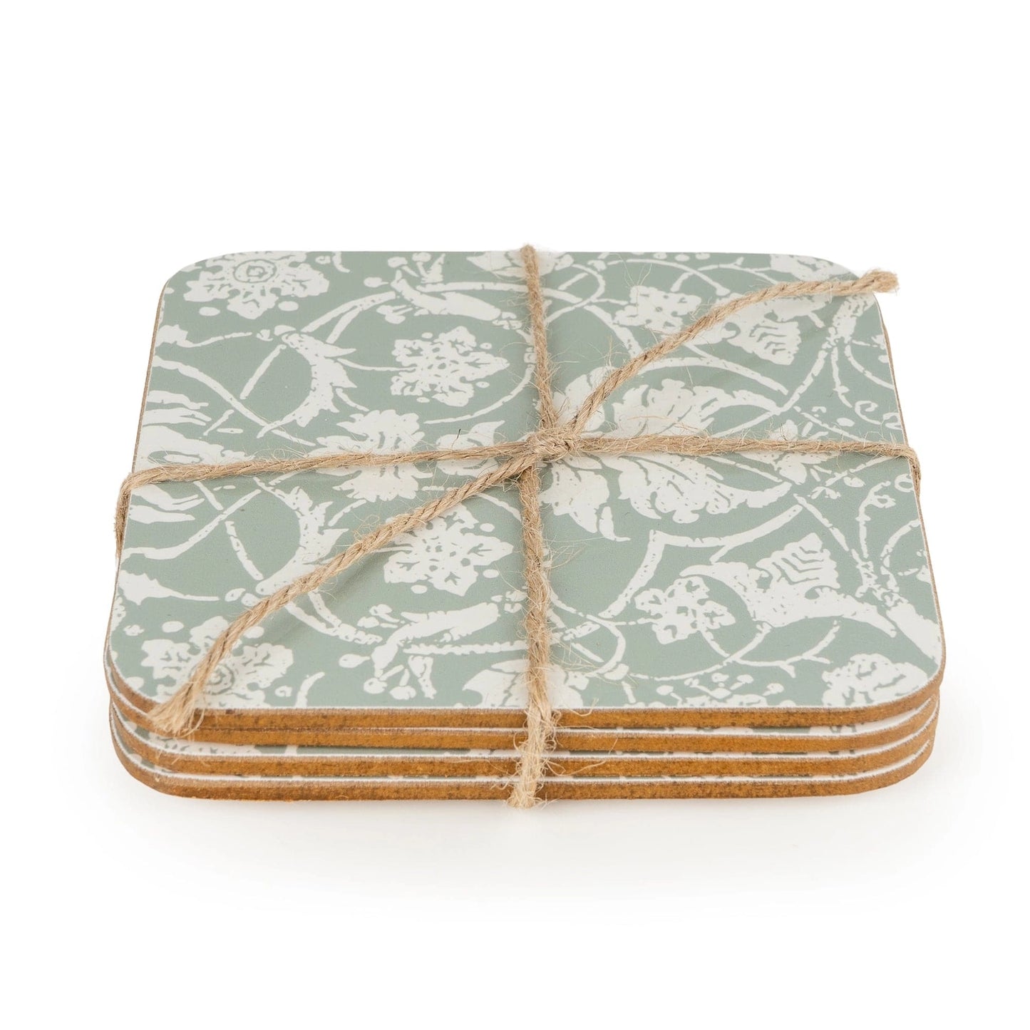 Jacquard Sage Green Coasters