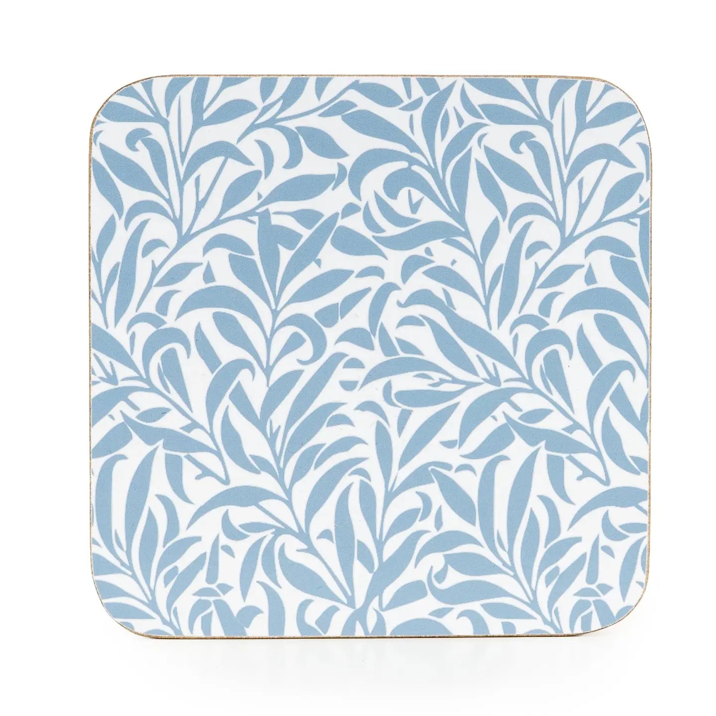 Leafy Trellis Blue Coasters