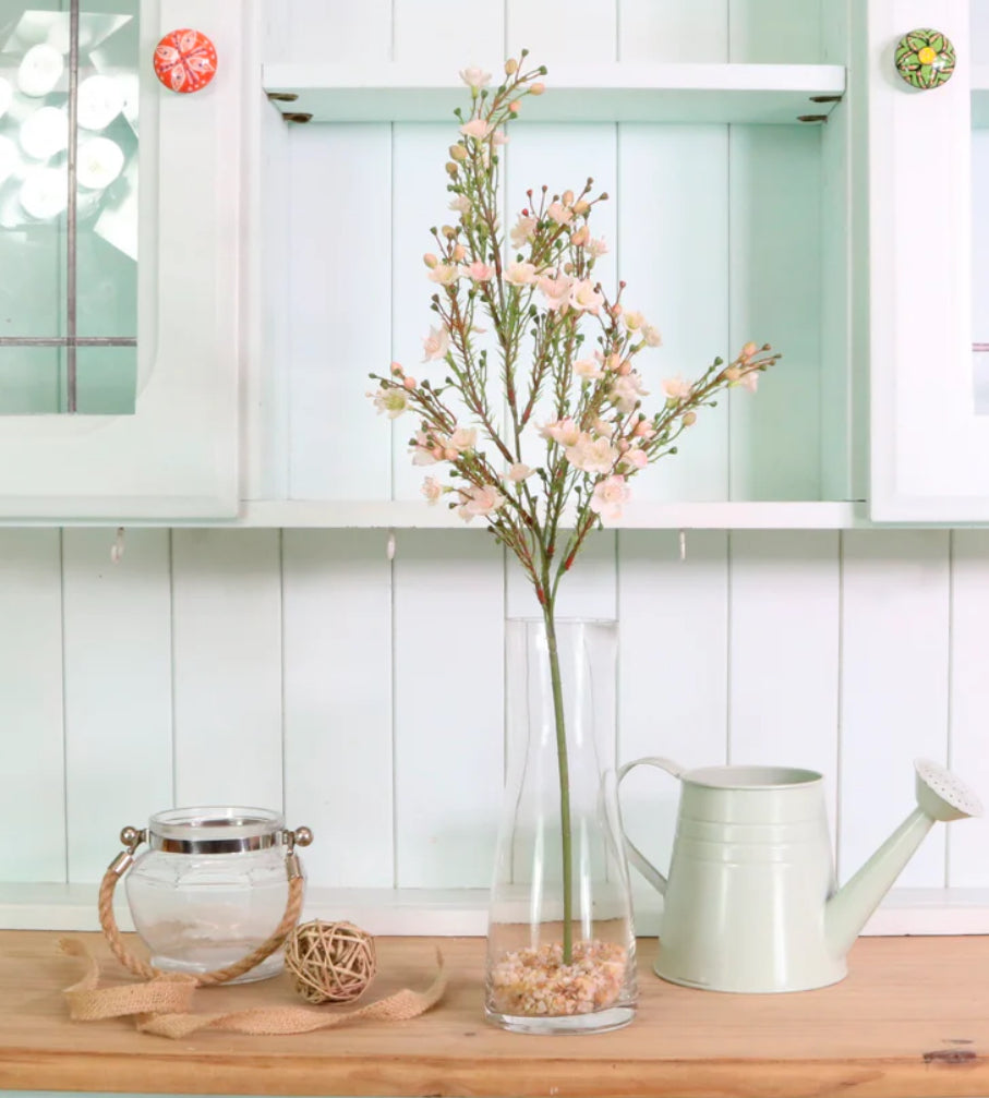 Wax flower Spray Pink/Cream