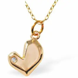 Gold Dainty Heart Necklace