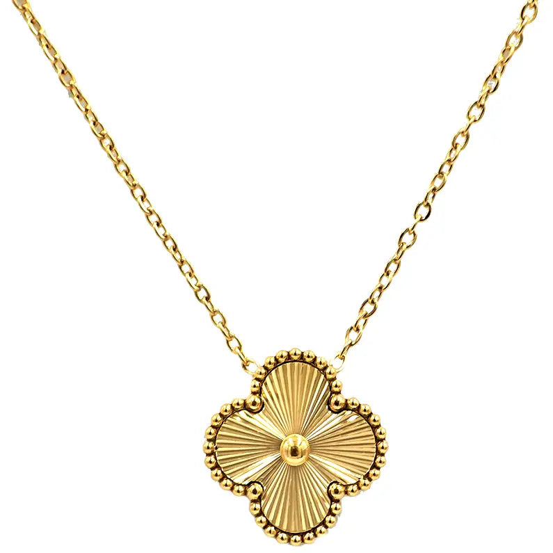 Gold Four Leaf Clover Necklace – Stella Interiors