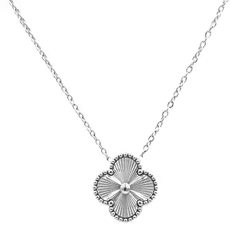 Silver Four Leaf Clover Necklace