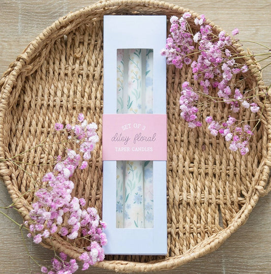 Set Of Three Taper Candles