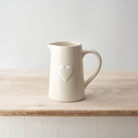 White Heart Jug