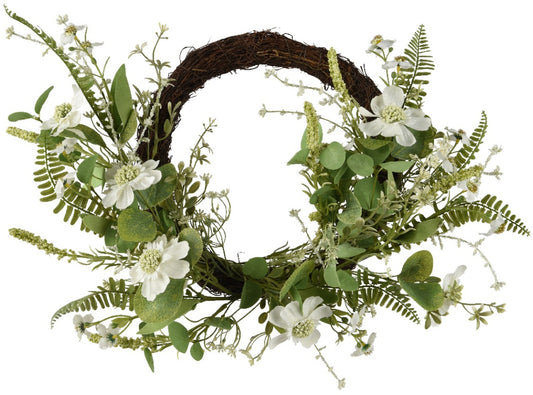 White Floral Wreath