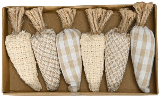 Set Of Six Natural Carrots