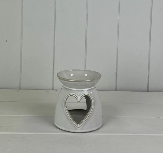 Glazed Ceramic Heart Wax Warmer