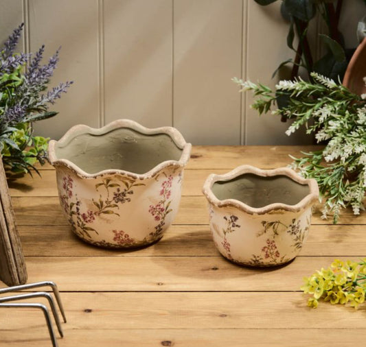 Ceramic Scallop Planter