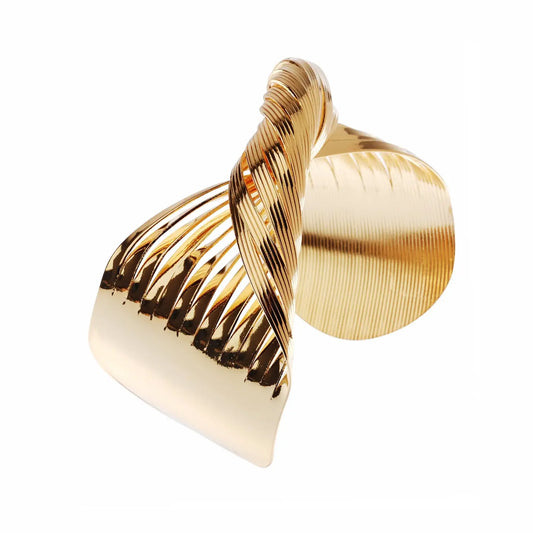 Elegant Twisted Metal Cuff