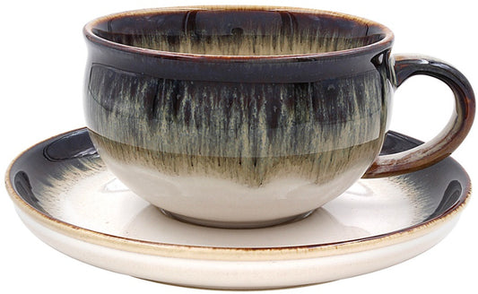 Reactive Glaze Cup & Saucer