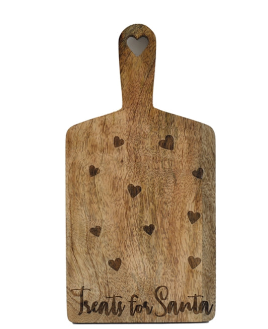 Treats For Santa Wooden Serving Board