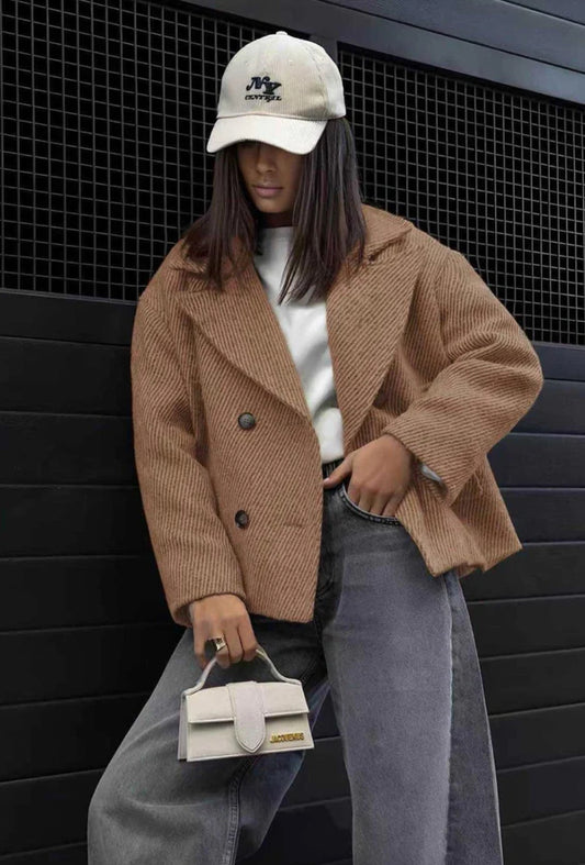 Stella Striped Coat