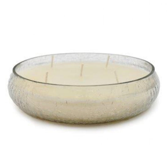 Crackle Glass Large Candle