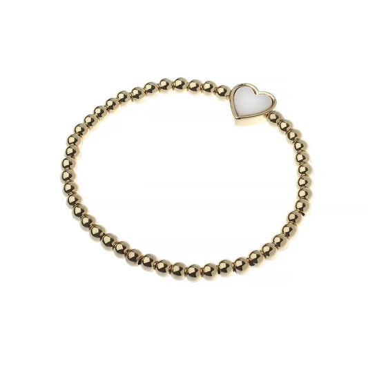 Pearl Heart Beaded Bracelet