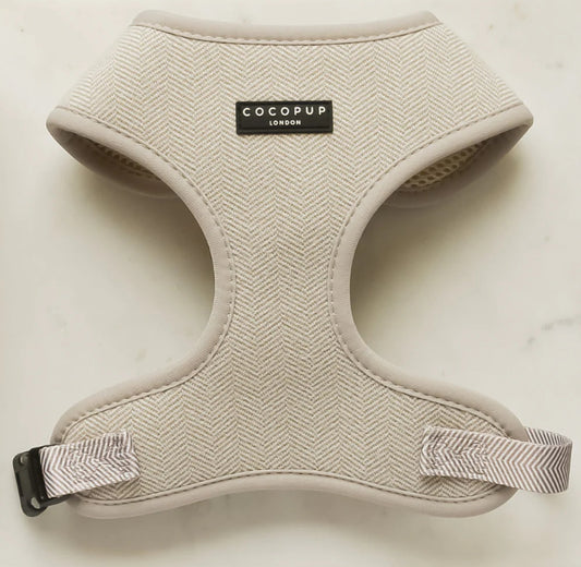 Brown Tweed Dog Harness