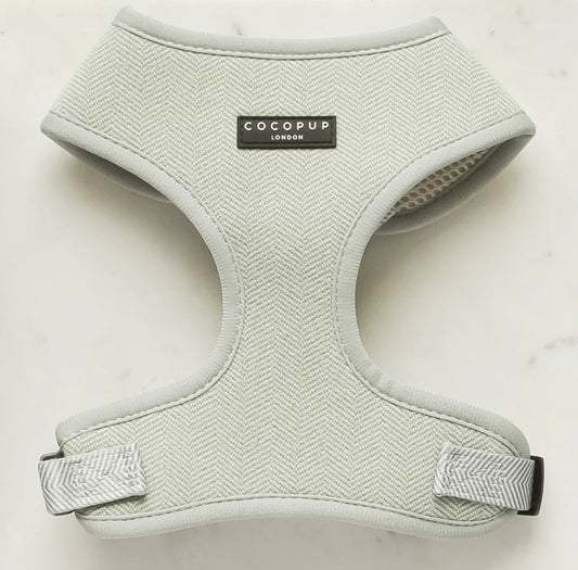 Sage Tweed Dog Harness
