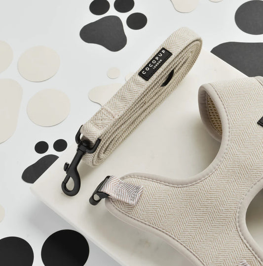 Brown Tweed Dog Lead