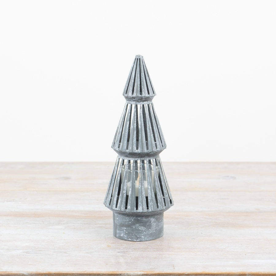 Rustic Metal Tree Candle Holder