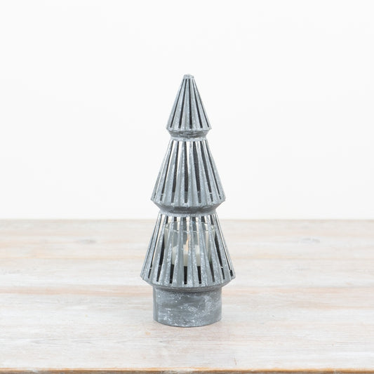 Rustic Metal Tree Candle Holder