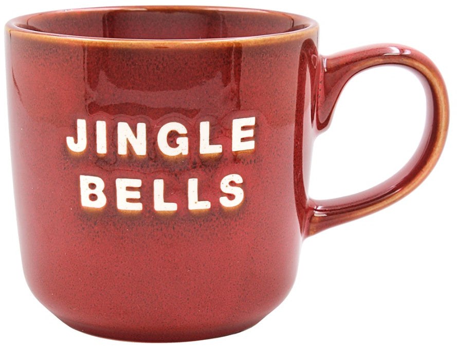Red Glazed Christmas Mugs (Three Styles)