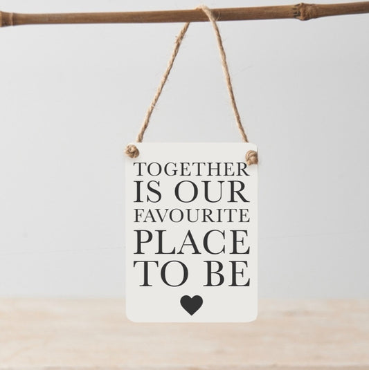 Together Mini Metal Sign