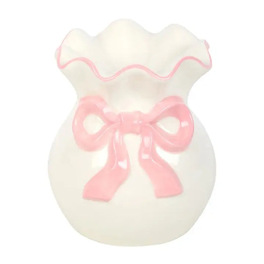 White & Pink Bow Wax Warmer