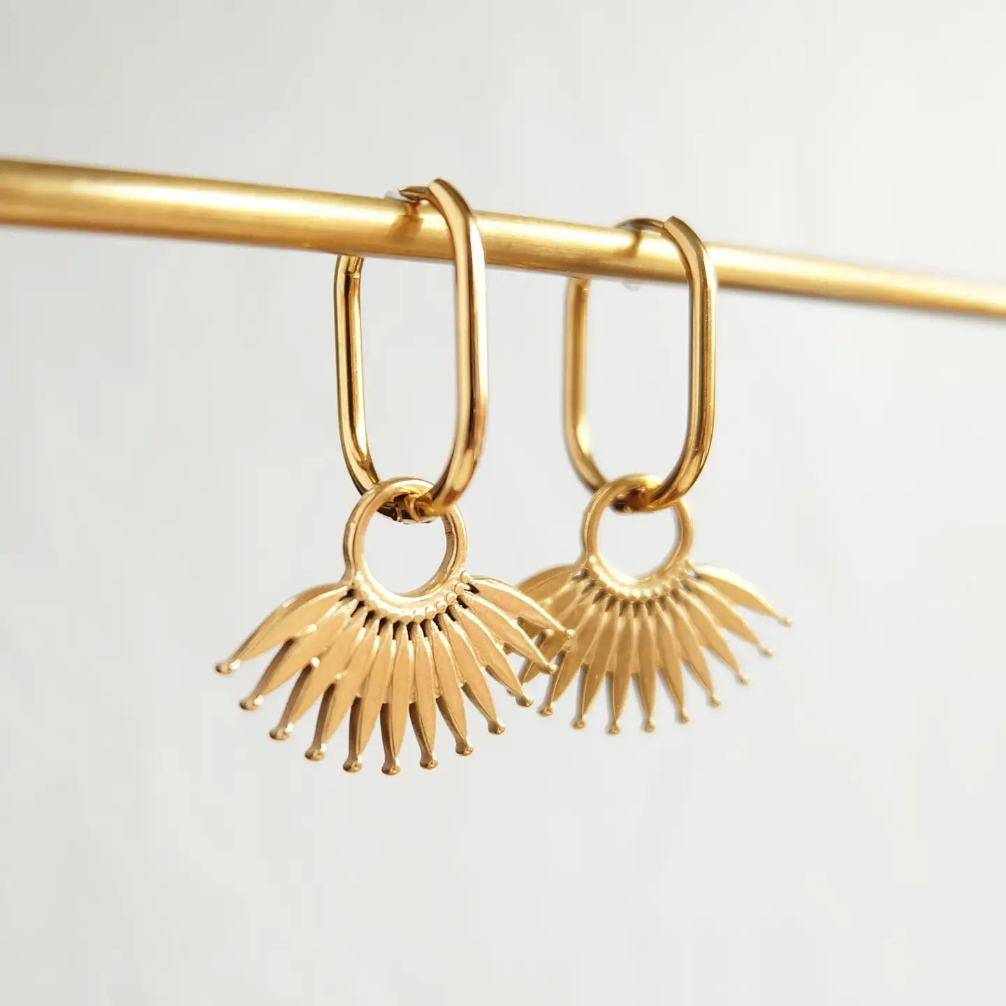 Palm Leaf Earrings