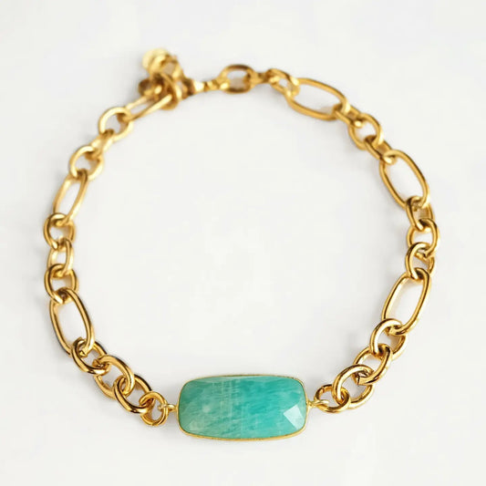 Amazonite Chain Bracelet