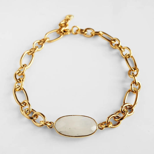 Moonstone Chain Bracelet