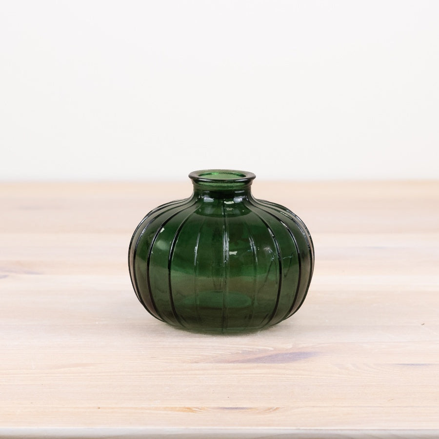 Round Green Bud Vase